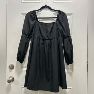 Chic Black Long Sleeve Dress